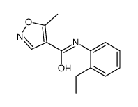 4-Isoxazolecarboxamide,N-(2-ethylphenyl)-5-methyl-(9CI)结构式