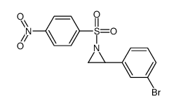 (2S)-2-(3-bromophenyl)-1-(4-nitrophenyl)sulfonylaziridine Structure