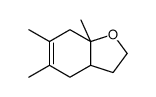 5,6,7a-trimethyl-3,3a,4,7-tetrahydro-2H-1-benzofuran Structure