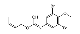 but-2-enyl N-(3,5-dibromo-4-methoxyphenyl)carbamate结构式