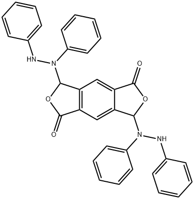 Terephthalic acid,2,5-bis[(1,2-diphenylhydrazino)hydroxymethyl]-,di--gamma--lactone (4CI) picture