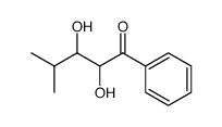 2,3-dihydroxy-1-phenyl-4-methylpentan-1-one Structure