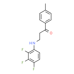 1-(4-methylphenyl)-3-(2,3,4-trifluoroanilino)-1-propanone结构式