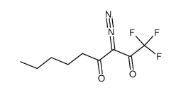 3-diazo-1,1,1-trifluorononane-2,4-dione Structure