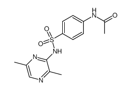 N-acetyl-sulfanilic acid-(3,6-dimethyl-pyrazin-2-ylamide)结构式