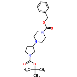 4-(1-BOC-PYRROLIDIN-3-YL)-1-CBZ-PIPERAZINE Structure