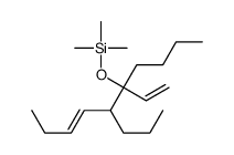 (5-ethenyl-6-propyldec-7-en-5-yl)oxy-trimethylsilane Structure