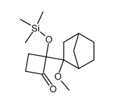 2-methoxy-2-(2-oxo-1-(trimethylsiloxy)cyclobutyl)bicyclo<2.2.1>heptane Structure