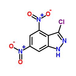 3-CHLORO-4,6-DINITRO (1H)INDAZOLE structure