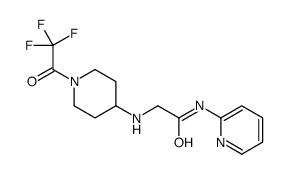 N-pyridin-2-yl-2-[[1-(2,2,2-trifluoroacetyl)piperidin-4-yl]amino]acetamide结构式