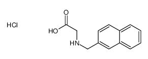 2-(naphthalen-2-ylmethylamino)acetic acid,hydrochloride Structure