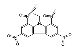 9-ethyl-1,3,6,8-tetranitrocarbazole Structure