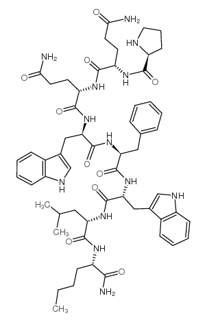 (D-PRO4,D-TRP7·9,NLE11)-SUBSTANCE P (4-11)结构式