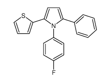 1-(4-fluorophenyl)-2-phenyl-5-thiophen-2-ylpyrrole Structure