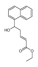 ethyl 5-hydroxy-5-naphthalen-1-ylpent-2-enoate结构式