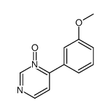 6-(3-methoxyphenyl)-1-oxidopyrimidin-1-ium结构式