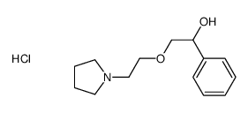 1-phenyl-2-(2-pyrrolidin-1-ium-1-ylethoxy)ethanol,chloride Structure