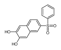 6-(benzenesulfonyl)naphthalene-2,3-diol Structure