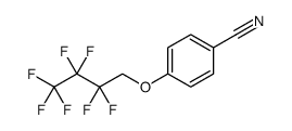 Benzonitrile, 4-(2,2,3,3,4,4,4-heptafluorobutoxy) Structure