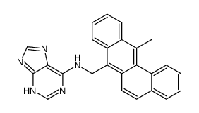 N-[(12-methylbenzo[a]anthracen-7-yl)methyl]-7H-purin-6-amine Structure