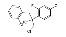 1-chloro-2-(4-chloro-2-fluorophenyl)-3-(2-chlorophenyl)propan-2-ol Structure