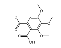 3,4,5-trimethoxy-phthalic acid-1-methyl ester Structure