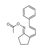 2-cinnamylidenecyclopentanone O-acetyloxime Structure