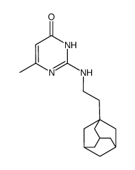 2-[2-(1-adamantyl)ethyl]amino-6-methyl-4(3H)-pyrimidinone Structure