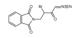 N-(2-bromo-4-diazo-3-oxo-butyl)-phthalimide结构式