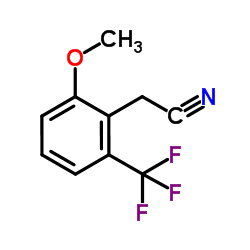 2-Methoxy-6-(trifluoromethyl)benzyl cyanide structure