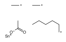 [diethyl(hexyl)stannyl] acetate Structure