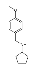 N-[(4-methoxyphenyl)methyl]cyclopentanamine structure