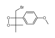 3-(bromomethyl)-3-(4-methoxyphenyl)-4,4-dimethyl-1,2-dioxetane结构式