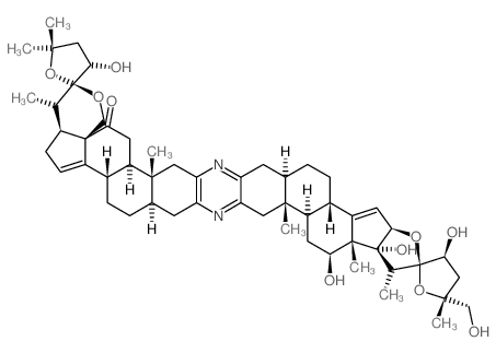 Dispiro[furan-2(3H),3'-[1H,3H]furo[3'',2'':3',4']cyclopenta[1',2':5,6]naphtho[1,2-b]pyrano[3'',4'':2',3']cyclopenta[1',2':5,6]naphtho[1,2-i]phenazine-15'(24'H),2''(3''H)-furan]-24'-one,4,4',4'',4'a,5, picture