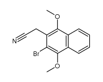 3-bromo-1,4-dimethoxy-2-naphthaleneacetonitrile Structure