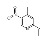 2-ethenyl-4-methyl-5-nitropyridine结构式