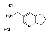 6,7-dihydro-5H-cyclopenta[b]pyridin-3-ylmethanamine,dihydrochloride structure