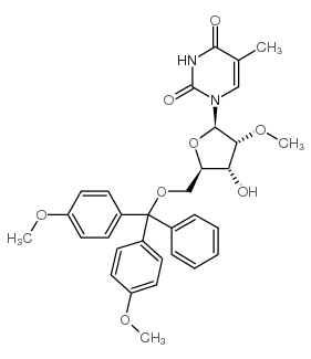 5'-o-(dimethoxytrityl)-2'-o-methyl-5-methyluridine Structure