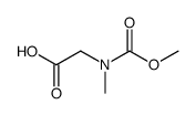 N-methoxycarbonyl-N-methyl-glycine Structure