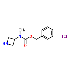 Benzyl azetidin-3-yl(methyl)carbamate hydrochloride Structure