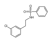 N-[2-(3-chlorophenyl)ethyl]benzenesulfonamide结构式