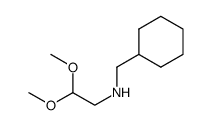 N-(cyclohexylmethyl)-2,2-dimethoxyethan-1-amine结构式