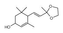 (rac)-(E)-4-(4-hydroxy-2,6,6-trimethyl-2-cyclohexen-1-yl)-2,2-ethylenedioxy-3-butene Structure