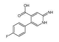 2-amino-5-(4-fluorophenyl)pyridine-4-carboxylic acid Structure