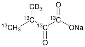 Sodium 3-methyl-2-oxobutanoate-13C4,d3结构式