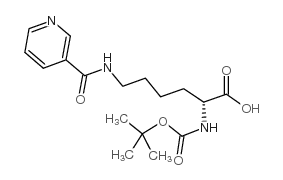 boc-d-lys(nicotinoyl)-oh structure