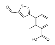 3-(5-formylthiophen-3-yl)-2-methylbenzoic acid结构式