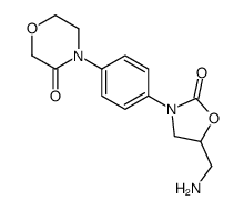 4-[4-[5-(aminomethyl)-2-oxo-1,3-oxazolidin-3-yl]phenyl]morpholin-3-one Structure