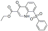 3-Quinolinecarboxylic acid,1,4-dihydro-4-oxo-8-(phenylsulfonyl)-,ethyl ester structure