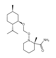 (1'R,2S,2'S,5'R)-1-[(2-isopropyl-5-methylcyclohexyl)oxymethoxy]-2-methyl-2-piperidine carboxamide Structure